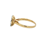 18k Yellow Gold and Diamond Fancy Ring in size 5.5 and total gold weight of 3.34g
